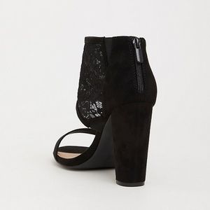 torrid Shoes - Torrid Black Lace High Heel Sandals 7.5W torrid Shoes - Torrid Black Lace High Heel Sandals 7.5W